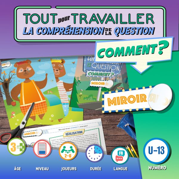 Tout pour travailler la compréhension de la question « COMMENT? » - Miroir, Miroir